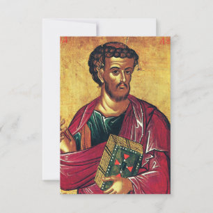 Orthodoxe Ikone des Evangelisten Lukas Dankeskarte
