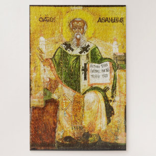 Orthodoxe Ikone des Heiligen Athanasius von Alexan