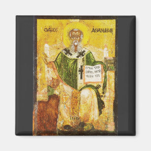 Orthodoxe Ikone des Heiligen Athanasius von Alexan Magnet