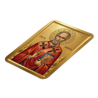 Orthodoxe Ikone des Heiligen Nikolaus Magnet