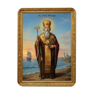 Orthodoxe Ikone des Heiligen Nikolaus Magnet