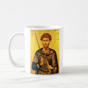 orthodoxe Ikone des heiligen Theodor Tiron Kaffeetasse