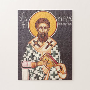 Orthodoxe Ikone des Hl. Kyrill von Jerusalem