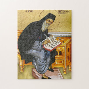 Orthodoxe Ikone des Hl. Nicodemus des Hagioriten