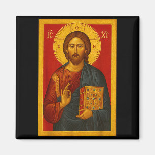 Orthodoxe Ikone Jesu Christi Pantokrator Magnet