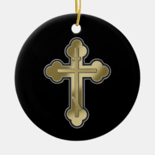 Orthodoxe Kreuz Keramik Ornament