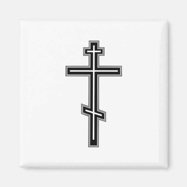 Orthodoxe Kreuz Magnet (Vorne)