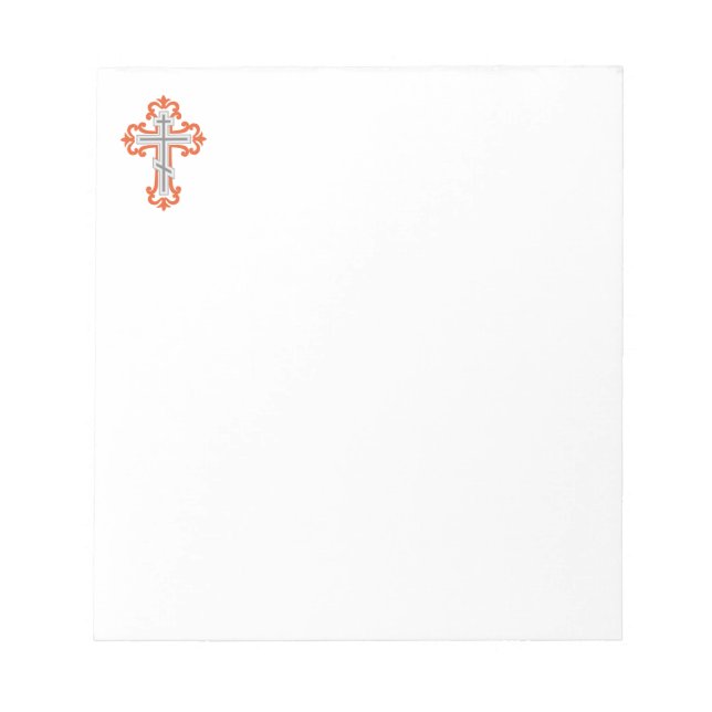 Orthodoxe Kreuz Notizblock (Vorderseite)