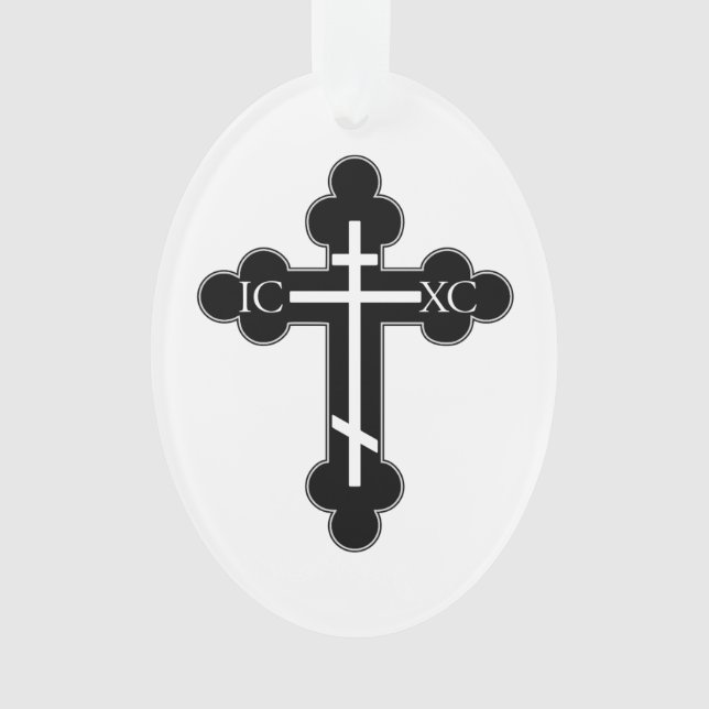 Orthodoxe Kreuz Ornament (Vorderseite)