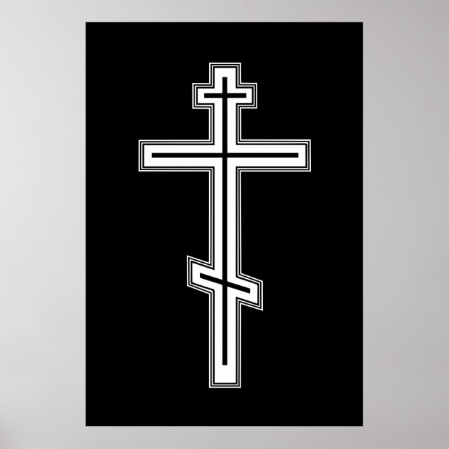 Orthodoxe Kreuz Poster (Vorne)