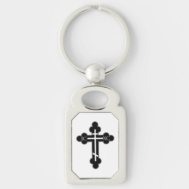 Orthodoxe Kreuz Schlüsselanhänger (Vorderseite)