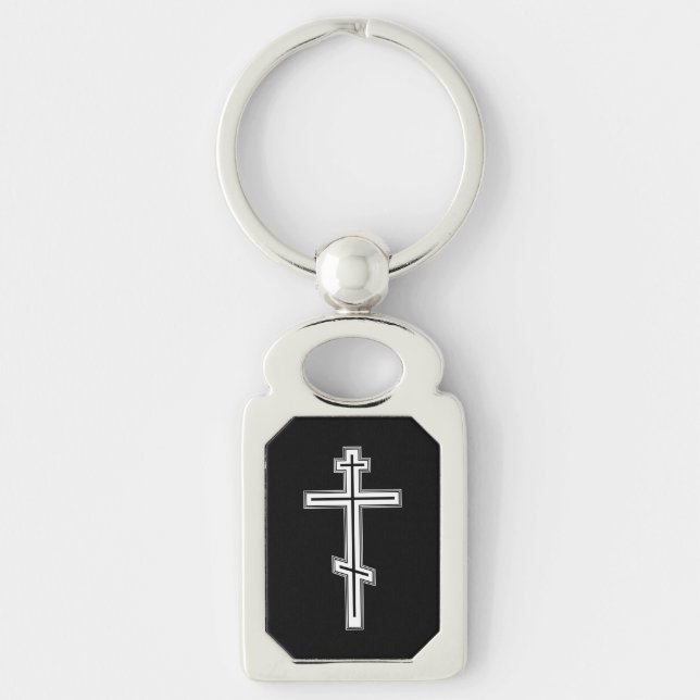 Orthodoxe Kreuz Schlüsselanhänger (Vorderseite)