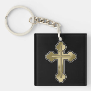 Orthodoxe Kreuz Schlüsselanhänger