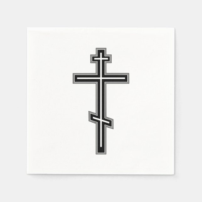 Orthodoxe Kreuz Serviette (Vorderseite)