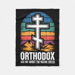 Orthodoxer Christ fragt mich über das Nicänische G Fleecedecke