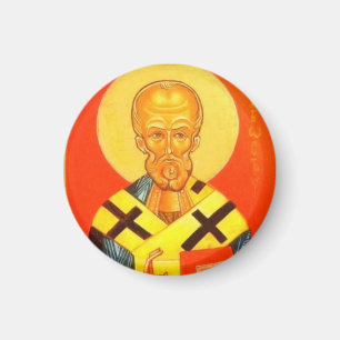Orthodoxer Ikonen-Magnet Sankt Nikolaus Magnet