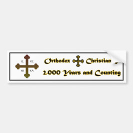 Orthodoxes Christentum 2.000 Jahre und Zählung Autoaufkleber