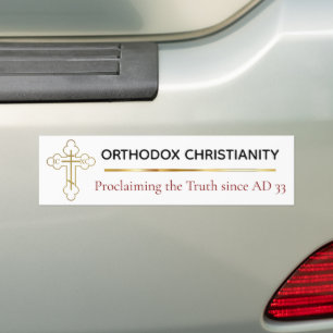 Orthodoxes Christentum sagt die Wahrheit seit 33 n Autoaufkleber