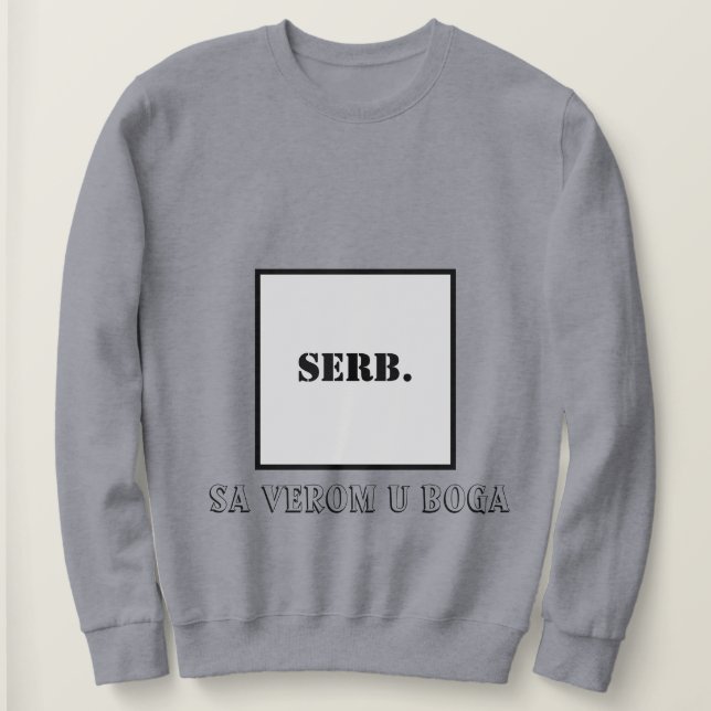 Orthodoxes Crosspulli Sweatshirt (Design vorne)