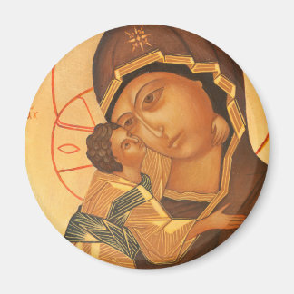 Orthodoxes Icon der Jungfrau Mary und Baby Jesus Magnet