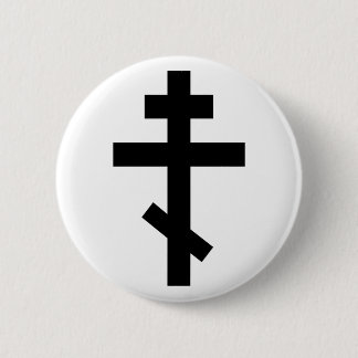 Orthodoxes Kreuz Button