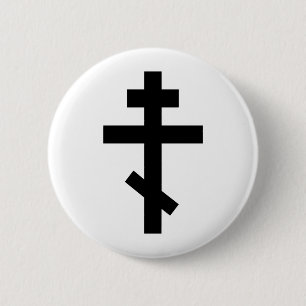 Orthodoxes Kreuz Button