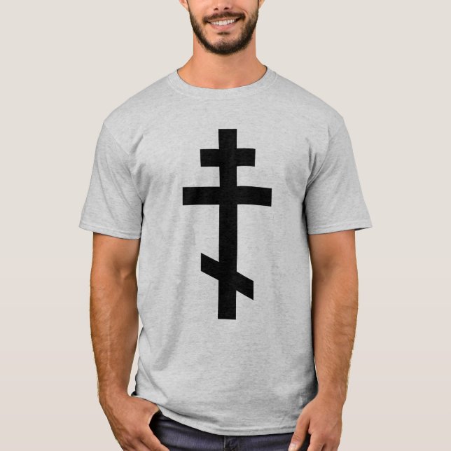 Orthodoxes Kreuz Christi T - Shirt (Vorderseite)