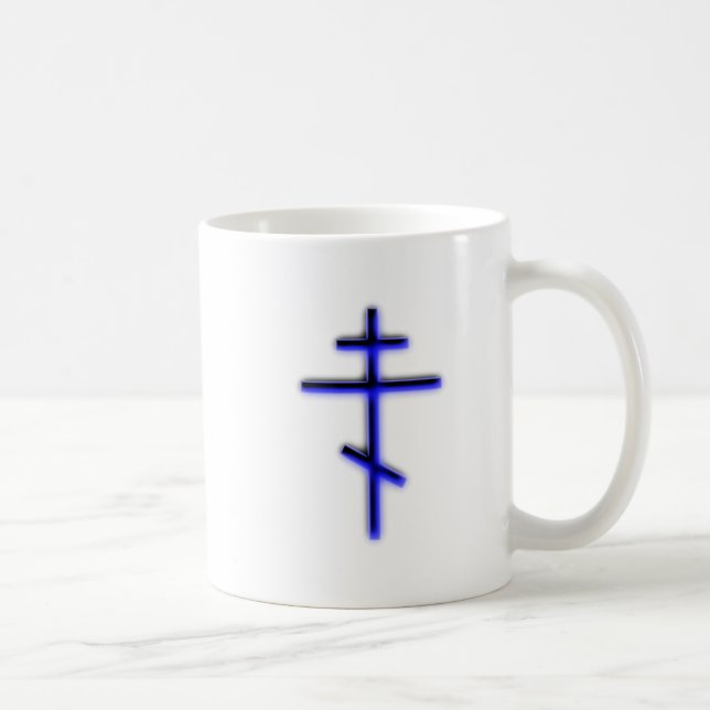orthodoxes Kreuz orthodox cross Kaffeetasse (Rechts)