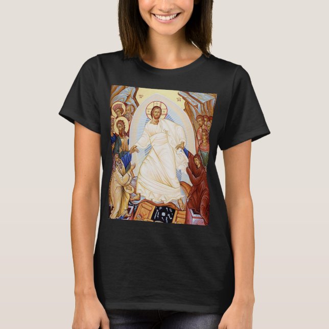 Orthodoxes Symbol der Anastasenresurrektion T-Shirt (Vorderseite)