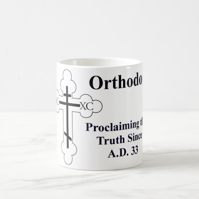 Orthodoxie: Proklamieren der Wahrheit seit A.D. 33 Kaffeetasse (Mittel)