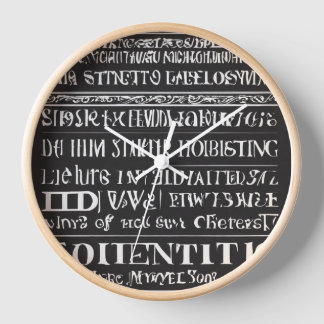 orthographier votre horloge murale design abc