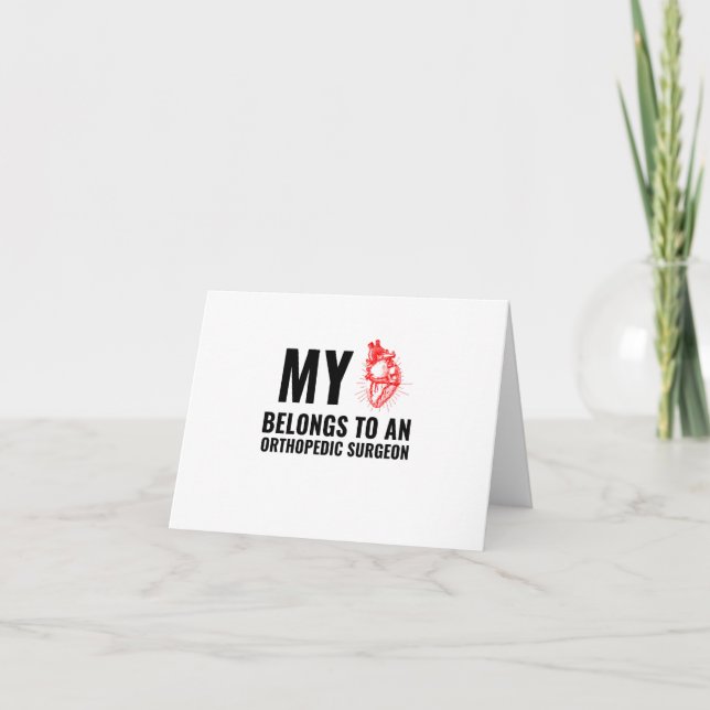 Orthopädie Feiertagskarte (Vorderseite)