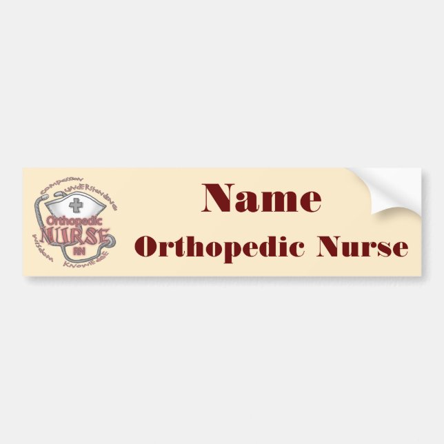 Orthopädie Nurse Axiom Autoaufkleber (Vorne)