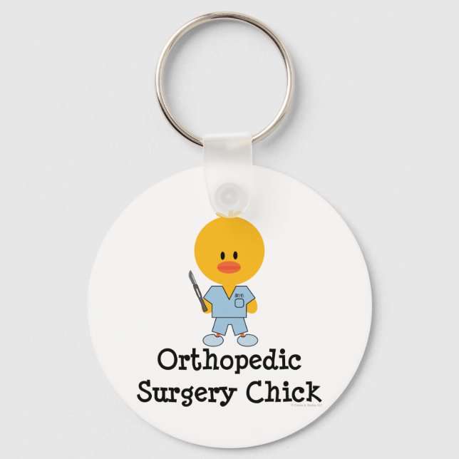 Orthopädie Operation Chick Schlüsselanhänger (Vorderseite)