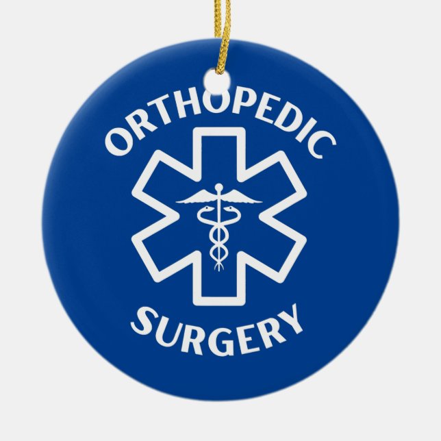 Orthopädie Operation Doktor Krankenpflege Medical  Keramik Ornament (Vorne)