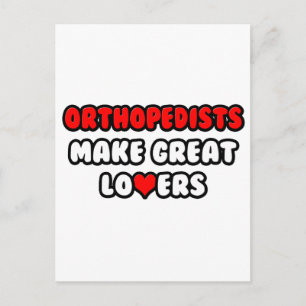Orthopädie sind große Liebhaber Postkarte