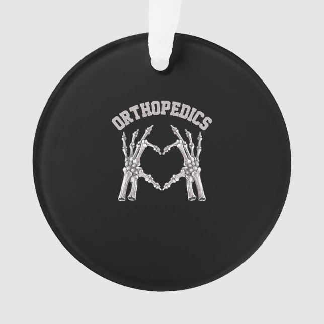 Orthopädie Skeleton Hand Herz Ortho Nurse Rn Cre Ornament (Vorderseite)