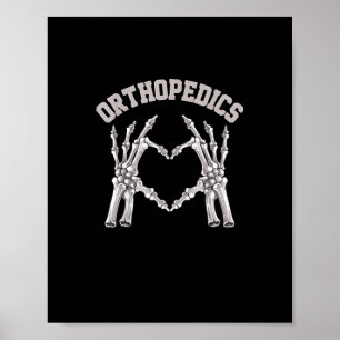 Orthopädie Skeleton Hand Herz Ortho Nurse Rn Cre Poster