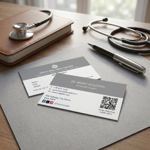 Orthopädische Klinik Unternehmen   Saubere Terminv Visitenkarte