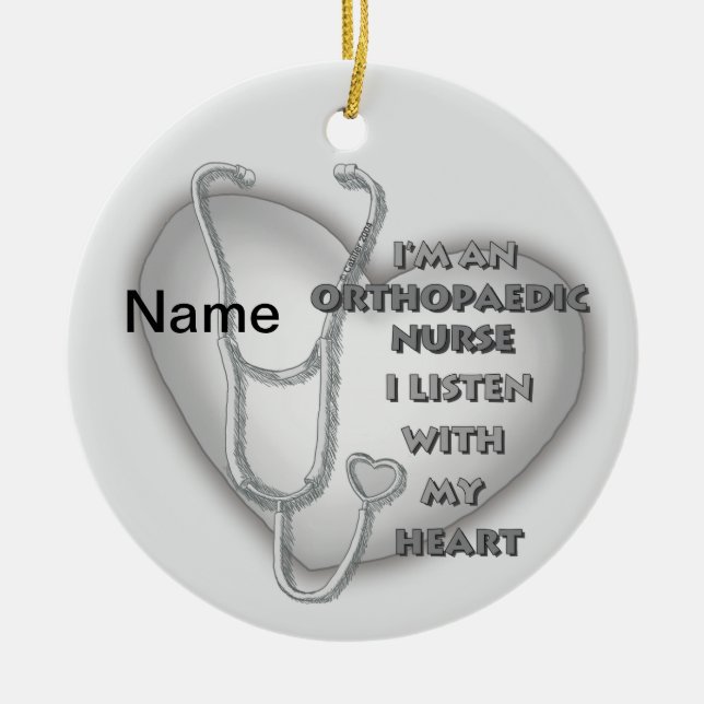Orthopädische Krankenschwester Keramik Ornament (Vorne)