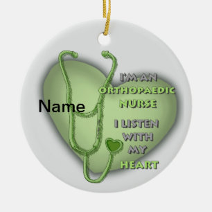 Orthopädische Krankenschwester Keramik Ornament