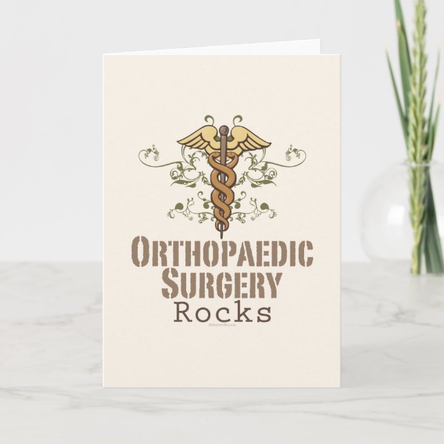 Orthopädische Operation Rocks Grußkarte Karte (Vorderseite)