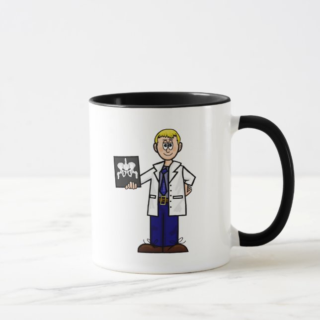 Orthopädischer Arzt mit Angesagter X-Ray-Tasse Tasse (Rechts)