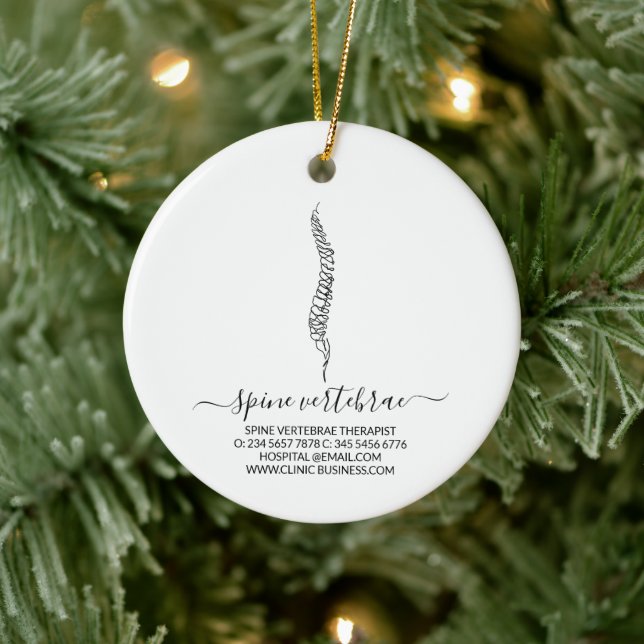 Orthopedic doctor Chiropractic Keramik Ornament (Baum)