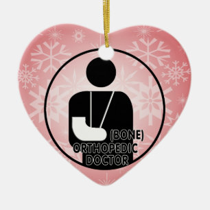 ORTHOPEDIC (KNOCHENDOKTOR-LOGO) KERAMIKORNAMENT