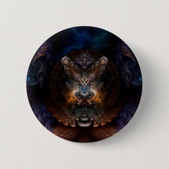 Orthricon Fraktal Art Button (Vorderseite)