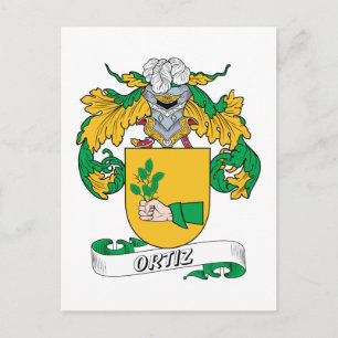 Ortiz Familienwappen Postkarte