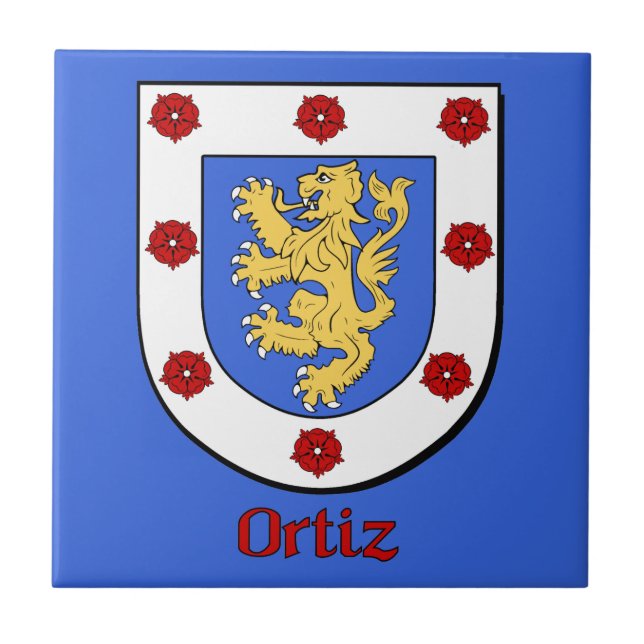 Ortiz Family Shield Fliese (Vorderseite)