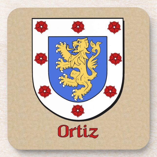 Ortiz Family Shield Untersetzer (Vorderseite)