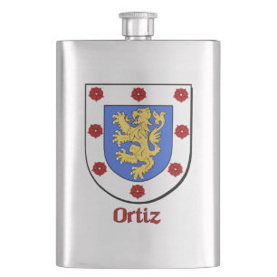Ortiz Heraldic Shield Flachmann